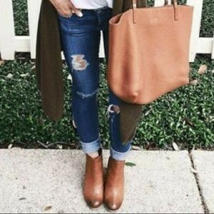 Lucky Brand Basel Out Zip Booties size 7.5